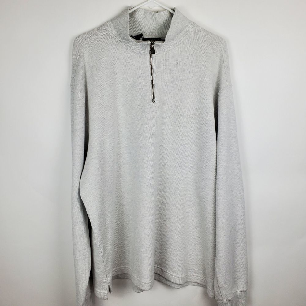 RODD & GUNN Merrick Bay 1/4 Zip Sweater Pullover Sweatshirt Mock Neck Ribbed - Picture 4 of 7